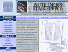 Tablet Screenshot of buildersstairsupply.com